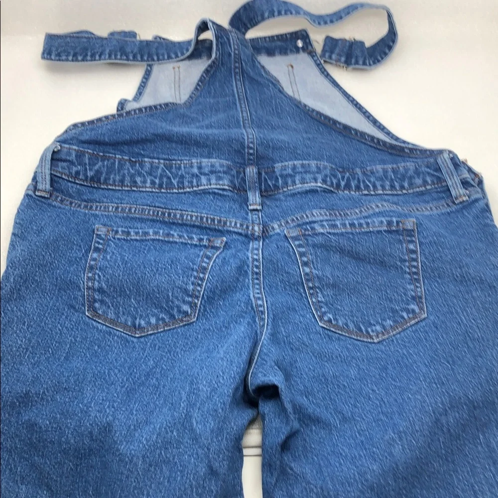 ISABEL MATERNITY Overalls Denim Jumpsuit Adjustable Waist Blue Jeans Size 4 - Picture 8 of 14